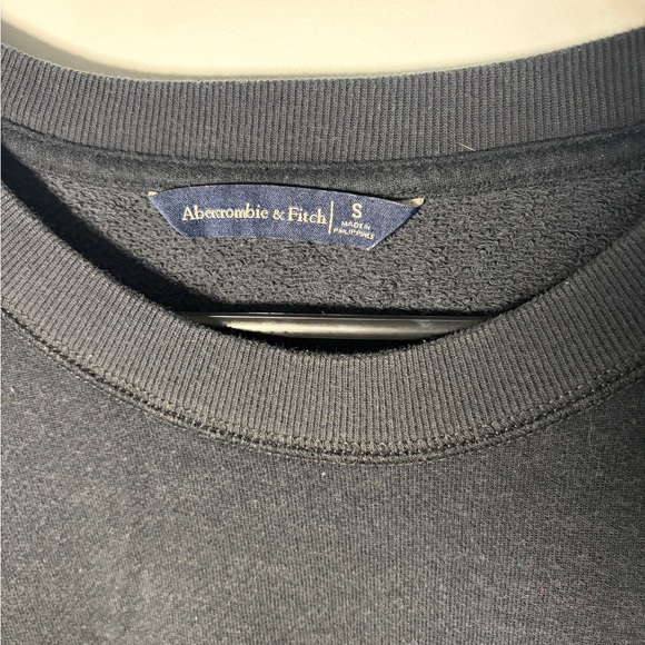 Abercrombie & Fitch Charcoal Cropped Sweatshirt - Picture 2 of 3